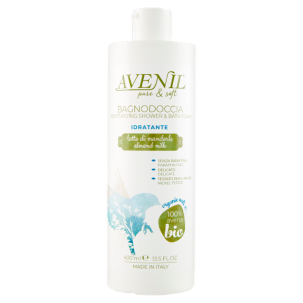 Avenil pure & soft Bagnodoccia Idratante latte di mandorle 400 ml