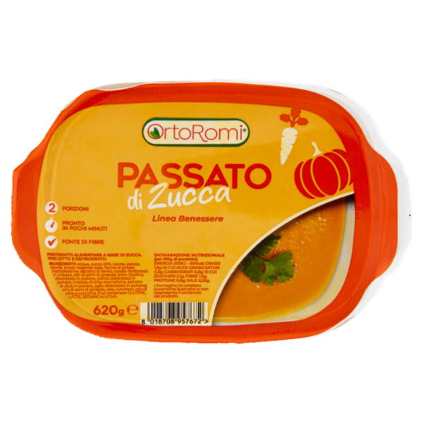 OrtoRomi Linea Benessere Passato di Zucca 620 g