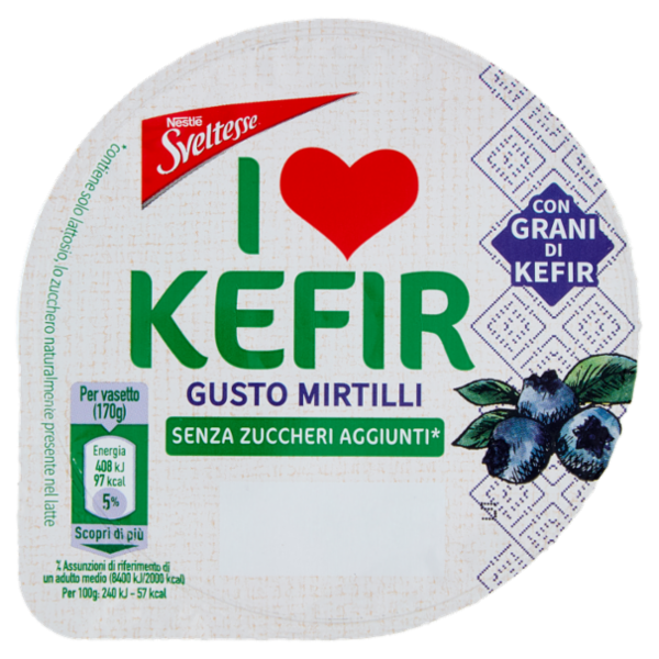 SVELTESSE I love Kefir Pot Mirtillo 1x170g