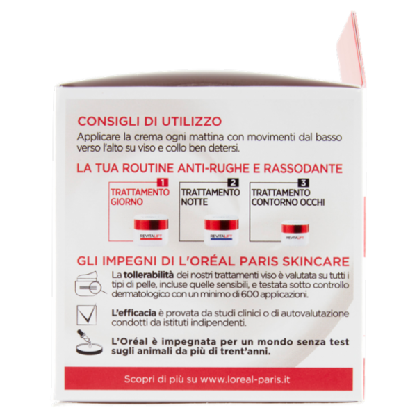 L'Oréal Paris Revitalift Giorno Trattamento giorno Idratante Multi-lift Anti-rughe, 50 ml