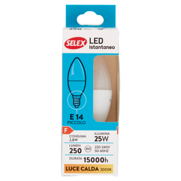 Selex Lampadina Led SMD Mini Oliva E14 3W