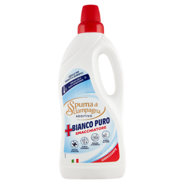 Spuma di Sciampagna Additivo Bianco Puro Smacchiatore Ideale per Tessuti e Superfici 900 ml