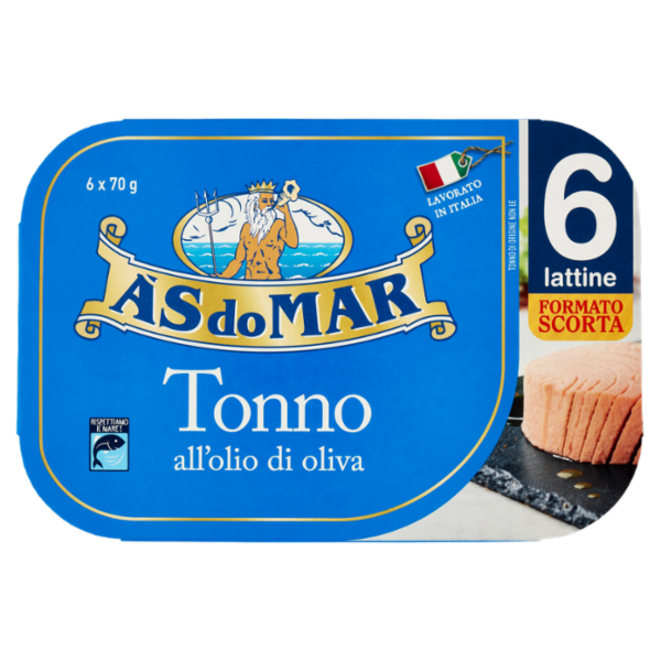 Asdomar Tonno all'olio di oliva 6 x 70 g