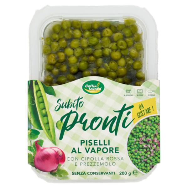Cottin tavola Subito pronti Piselli al Vapore con Cipolla Rossa e Prezzemolo 200 g