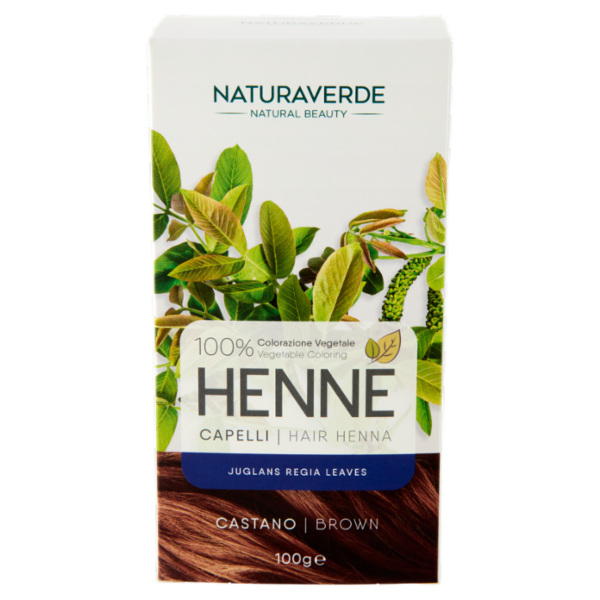 Naturaverde Natural Beauty Henné Capelli Castano 100 g