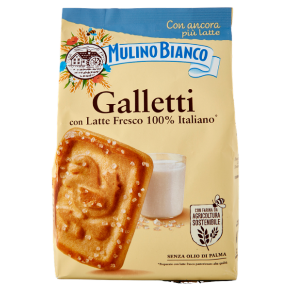 Mulino Bianco Galletti Biscotti con Latte Fresco 100% Italiano 350g