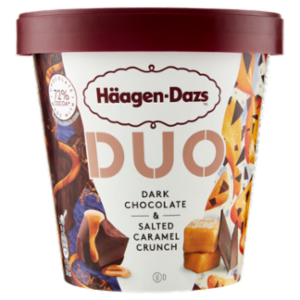 Häagen-Dazs Duo Dark Chocolate & Salted Caramel Crunch 355 g