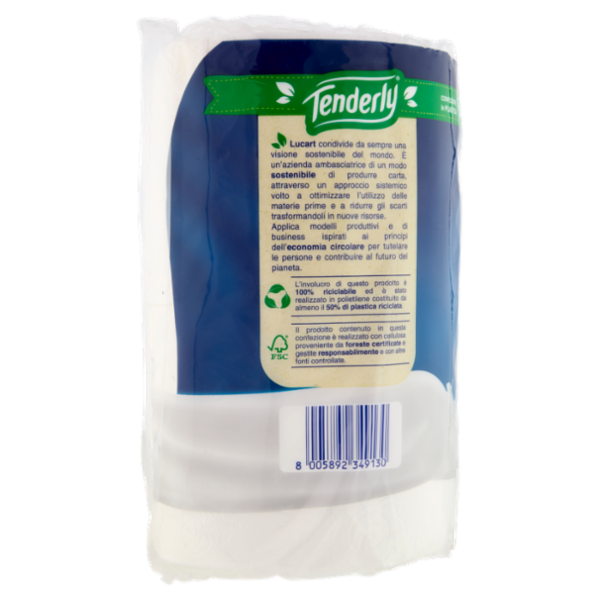 Tenderly Carezza di Latte Rotoli Vellutati 6 pz