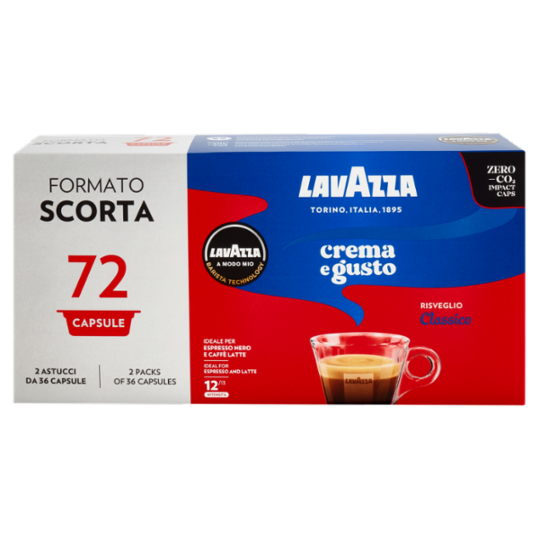 Lavazza A Modo Mio Crema e gusto Classico 72 capsule 540g