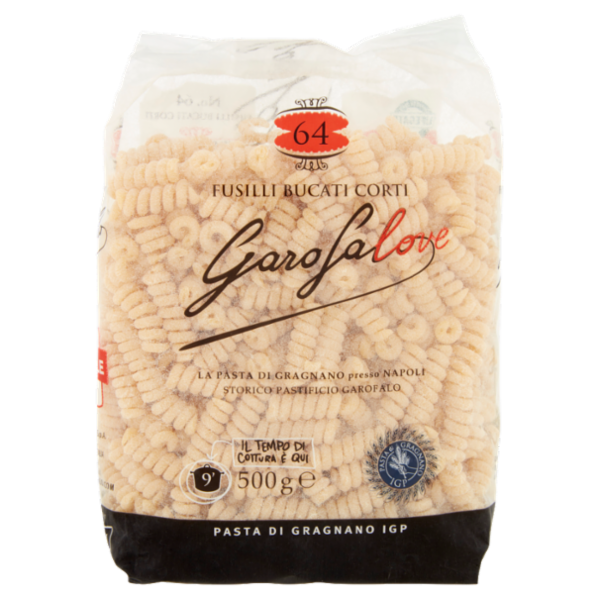 Garofalo Fusilli Bucati Corti 64 Pasta di Gragnano IGP 500 g