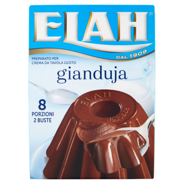 Elah Preparato per Crema da Tavola Gusto gianduja 2 x 80 g