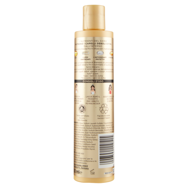 Pantene Shampoo e Siero Capelli con Proteina Miracle Serum Multi-Nutriente Forti & Folti 250 ml