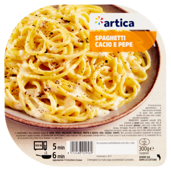 artica Spaghetti Cacio e Pepe Surgelati 300 g