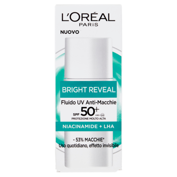 L'Oréal Paris Bright Reveal Fluido UV Anti-Macchie SPF 50+ 50 ml