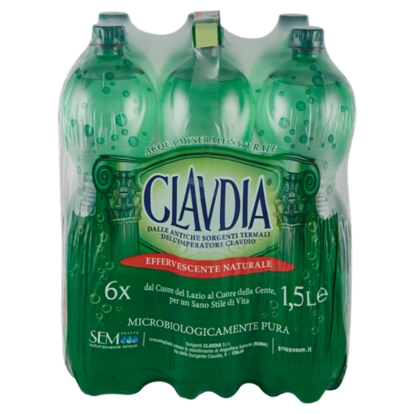 Clavdia Effervescente Naturale 6 x 1,5 L