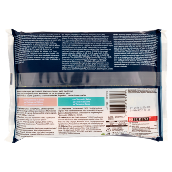 FELIX Sfilaccetti Rustici Selezioni con Pesci (Salmone, Tonno) 4 x 80 g