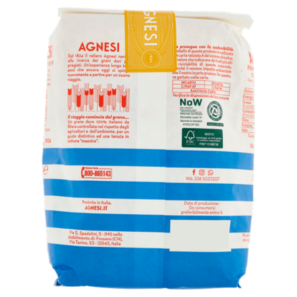 Agnesi Penne Rigate N° 19 500 g