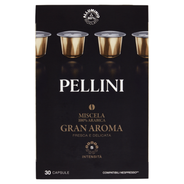 Pellini Gran Aroma Compatibili Nespresso* 30 Capsule 165 g