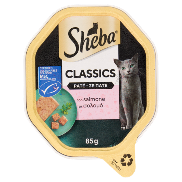 Sheba Classics Patè cibo umido gatto con Salmone 85g