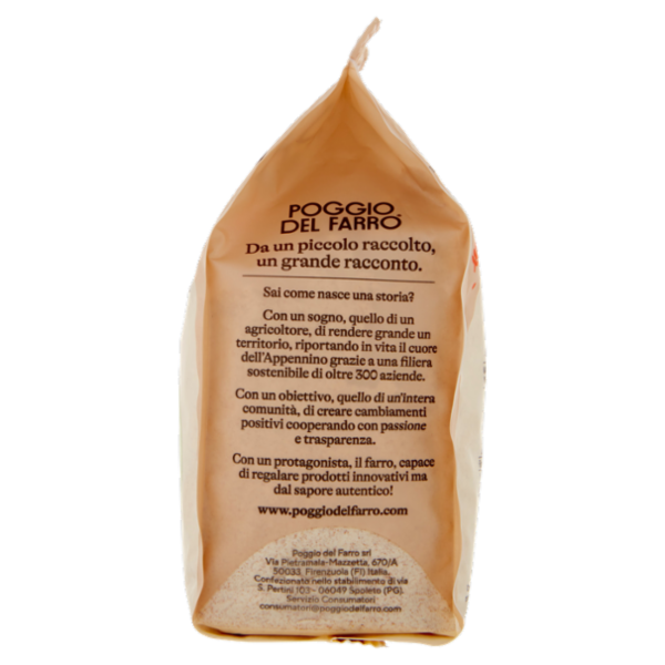 Poggio del Farro Farina di Farro Bio Integrale Ricca di Fibre 500 g