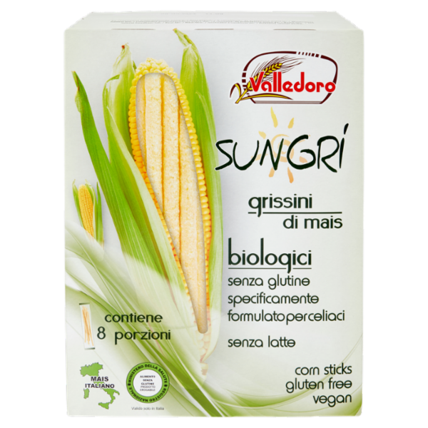Valledoro Sungri grissini di mais biologici 120g