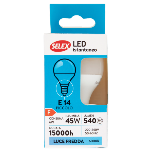 Selex Lampadina Led SMD Minisfera E14 6W