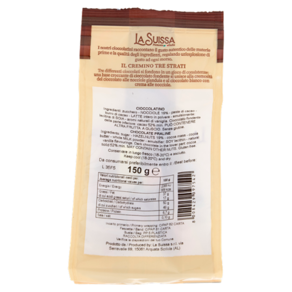 La Suissa Tre Strati Nocciola 150 g