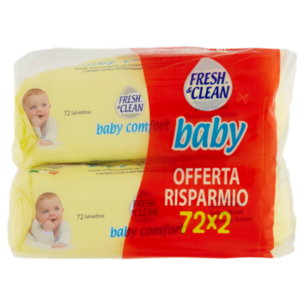 Fresh & Clean baby comfort Salviettine 2 x 72 pz