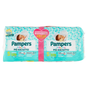 Pampers Baby-dry 5 Junior 23+23 Pz