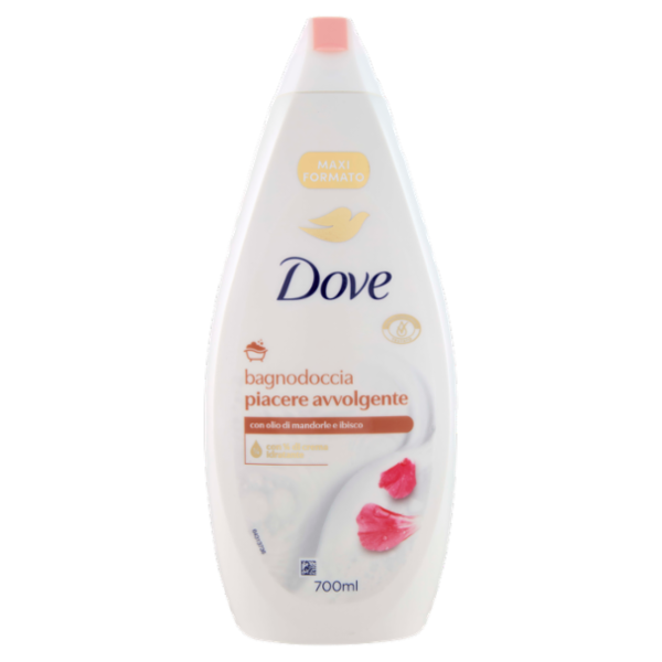 Dove bagnodoccia piacere avvolgente con olio di mandorle e ibisco 700 ml