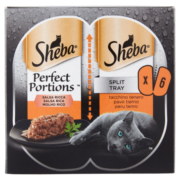 Sheba Perfect Portions Salsa Ricca tacchino tenero 3 x (2 x 37,5 g)