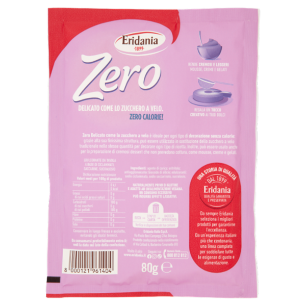 Eridania Zero Delicato Come lo Zucchero a Velo 80 g