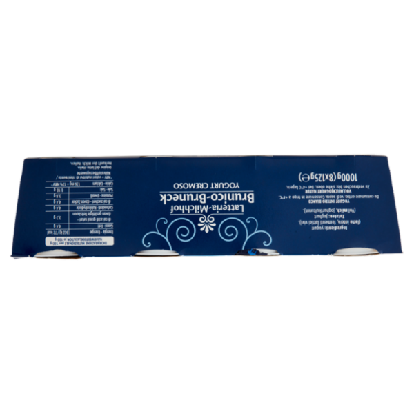 Latteria Brunico Yogurt Cremoso Bianco 8 x 125 g