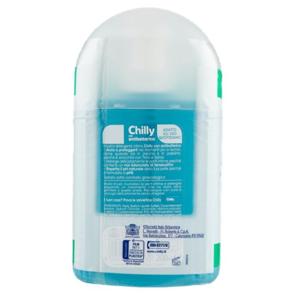 Chilly con antibatterico Detergente Intimo 2 x 200 ml