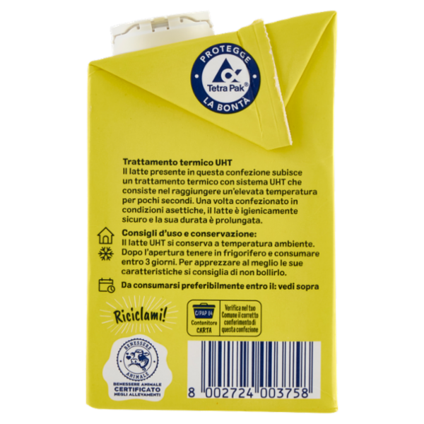 Arborea Latte Intero UHT a Lunga Conservazione 500 ml