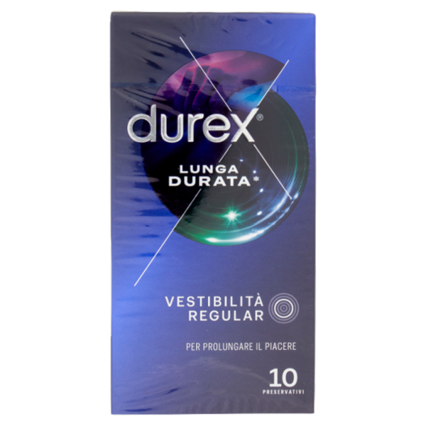 Durex Preservativi Settebello Lunga Durata ad azione ritardante, 10 Profilattici