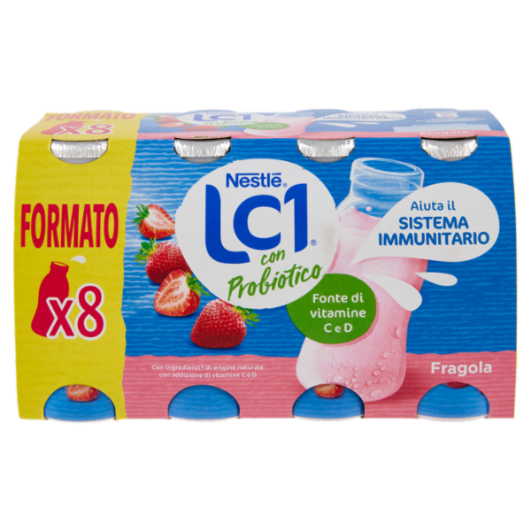 NESTLÉ LC1 con Probiotico Fragola 8x90g