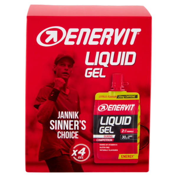 Enervit Liquid Gel During Competition Citrus Flavour 4 x 60 ml