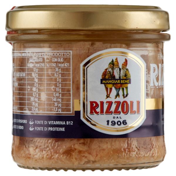 Rizzoli Filetti di Tonno in Olio di Oliva 130 g