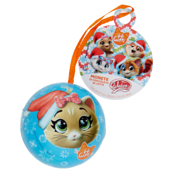 Walcor Monete di Cioccolato al Latte 44 Gatti 30 g