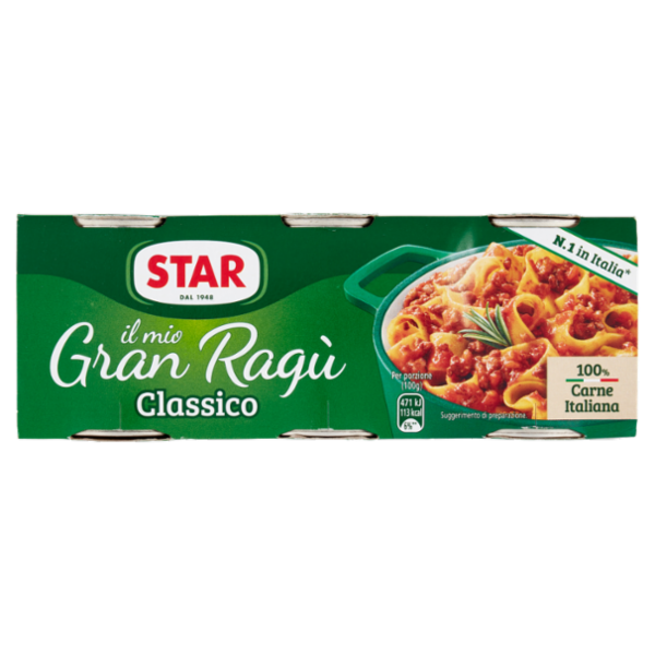 Star il mio Gran Ragù Classico 3 x 100 g