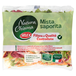 Selex Natura Chiama Insalata Mista Saporita Lavata e Pronta Per Il Consumo 160 g