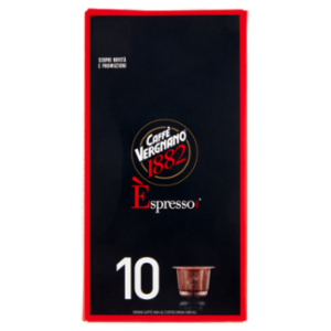 Caffè Vergnano 1882 Èspresso1882 Cremoso 10 Capsule Compatibili Nespresso* 50 g