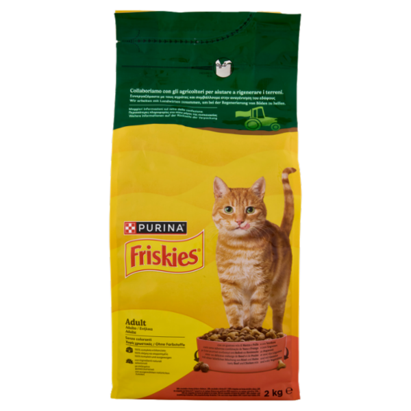 PURINA FRISKIES Adult Manzo e Pollo e con Verdure 2kg