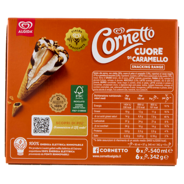 Cornetto Cuore di Caramello 6 x 57 g