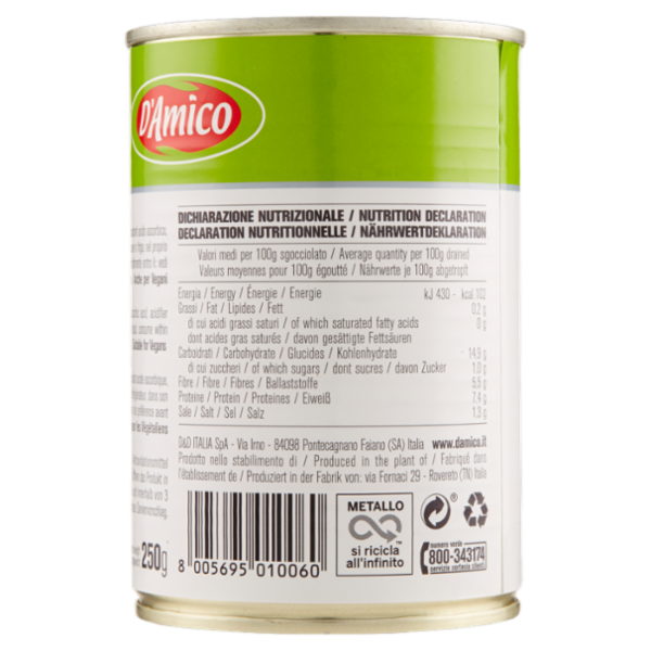 D'Amico Fagioli Borlotti del Piemonte 400 g