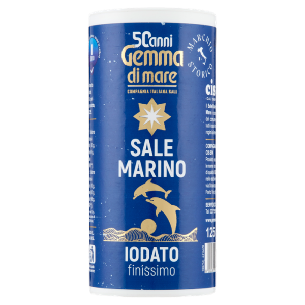Gemma di mare Sale Marino Iodato finissimo 125 g