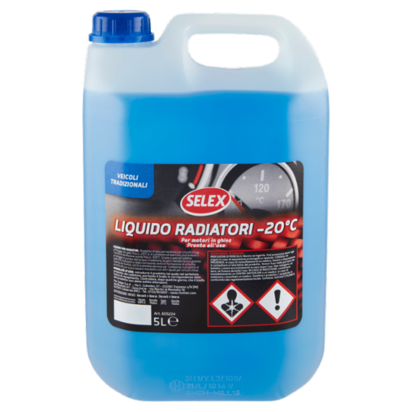 Selex Accessori Auto Liquido Protettivo per Circuiti di Raffreddamento 5 L