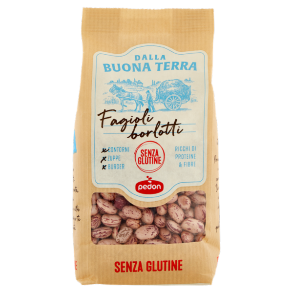 Dalla Buona Terra pedon Senza Glutine Fagioli Borlotti 350 g
