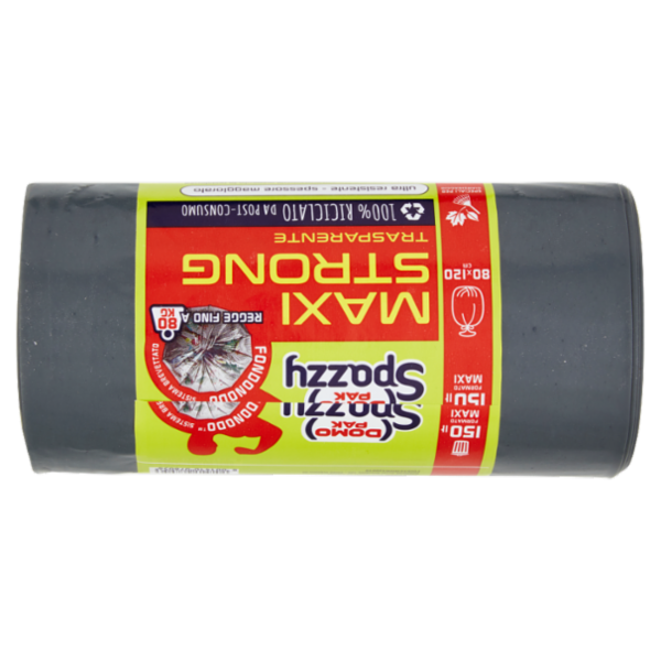 Domopak Spazzy Maxi Strong Trasparente 150 lt 80x120 cm 10 pz